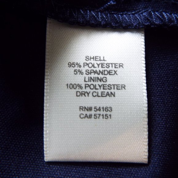 Eliza J Navy Blue and White Cold Shoulder Floral Pansy Print Dress Size 6 - Picture 11 of 12